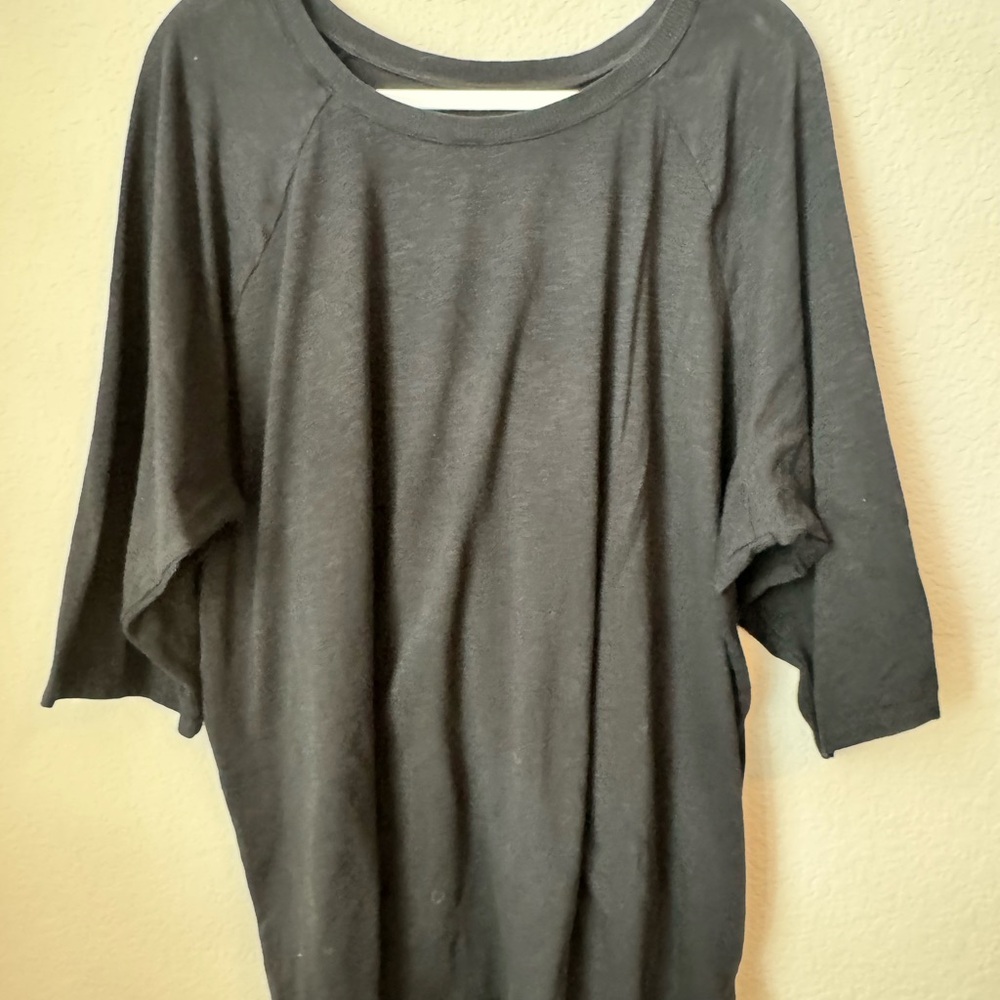 Torrid Black 3/4 Sleeve Tee